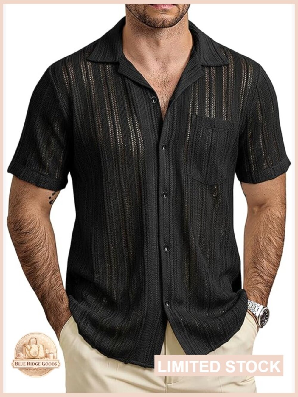 Sheer Lace Button Down Shirt Casual Short Sleeve Beach Y2K Chic